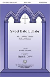 Sweet Babe Lullaby SATB choral sheet music cover